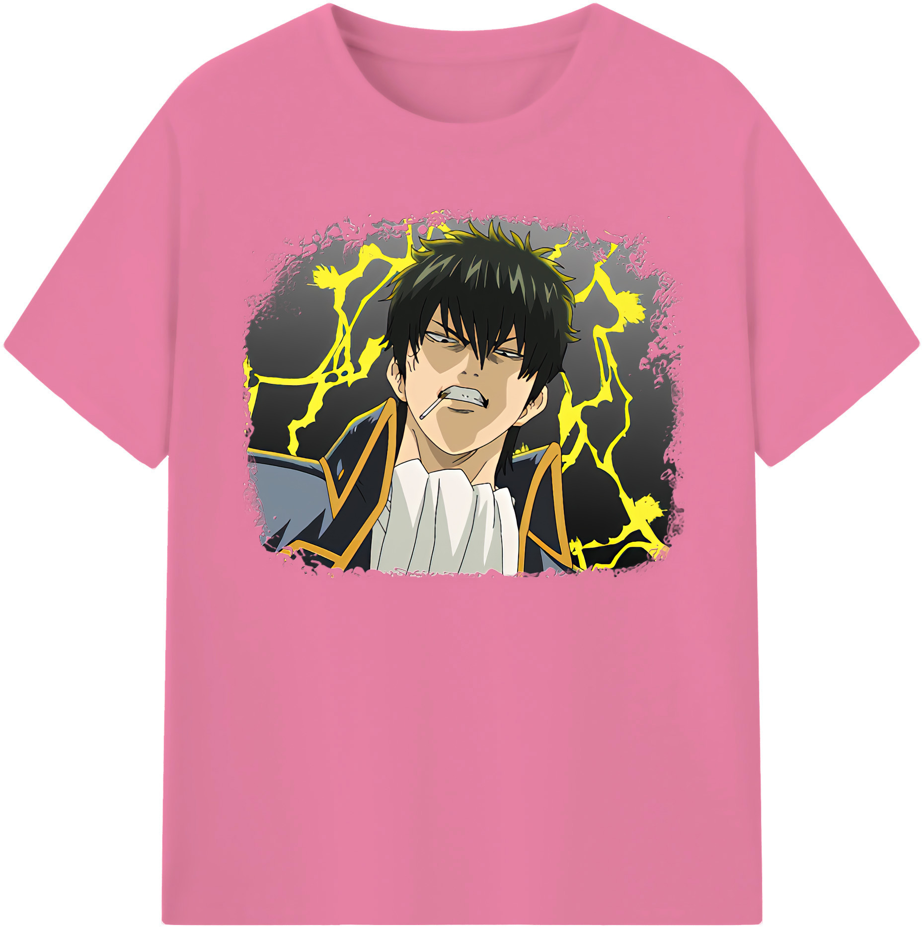 （画像用） ぎんたま 坂田銀時（さかたぎんとき） 神楽 志村新八（しむら しんぱち） GINTAMA Sakata Gintoki Kagura Shimura Shinpachi 綿100％半袖Tシャツ（フロントプリント）